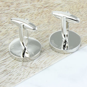 Personalised Age 37 To 49 Halfpenny Cufflinks Inc. 40th, 4 of 8