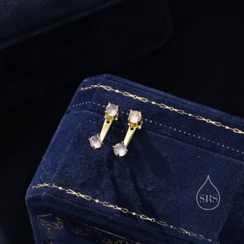 Moonstone Ear Jacket In Sterling Silver, 5 of 10