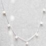 Sterling Silver String Of Pearls Necklace, thumbnail 8 of 9