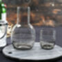 A Smoky Ovals Design Carafe And Glass, thumbnail 2 of 3