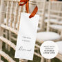 Reserved Row Sign With Satin Ribbon – Wedding Aisle Signage, thumbnail 2 of 11