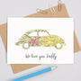 Personalised Fathers Day Map Beetle Car Card, thumbnail 3 of 5