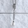 Dropwater Pearl Necklace 925, thumbnail 3 of 8