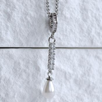 Dropwater Pearl Necklace 925, 3 of 8