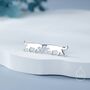 Tiny Leopard Silhouette Stud Earrings In Sterling Silver, thumbnail 1 of 12