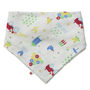 Two In One Farm Muslin Baby Bib And Burp Cloth, thumbnail 1 of 2