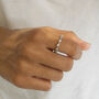 Minimalist Bezel Ring Silver, thumbnail 4 of 6