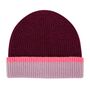 Luxury Beanie Hat In Wool And Cashmere In Multi Colours, thumbnail 4 of 5