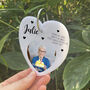 Acrylic Photo Heart Memorial Poem Wire Holder, thumbnail 3 of 6