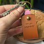 Personalised Photo Leather Keyring For Mum, thumbnail 2 of 4