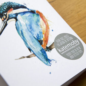 Inky Kingfisher Notebook, 5 of 7