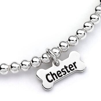 Personalised French Bulldog Sterling Silver Bracelet, 5 of 7