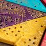 Eight Gold And Paisley Mini Paper Star Lanterns, thumbnail 5 of 5