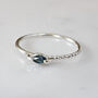 Una Sapphire Stacking Ring 9ct Gold Or Sterling Silver, thumbnail 5 of 5