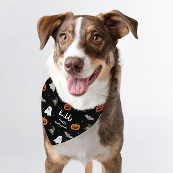 Personalised Halloween Dog Bandana Funny Dog Gifts, 3 of 5