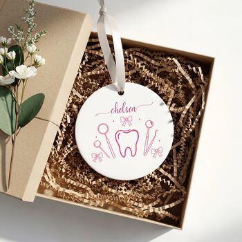 Personalised Dentist Tooth Bauble, 7 of 11