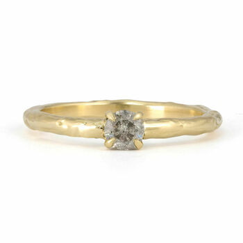 'Esme' Salt And Pepper Diamond Engagement Ring, 2 of 9
