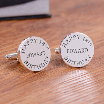 Happy Birthday Cufflinks, 4 of 8