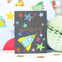 Happy Birthday Space Mini Card, thumbnail 3 of 4