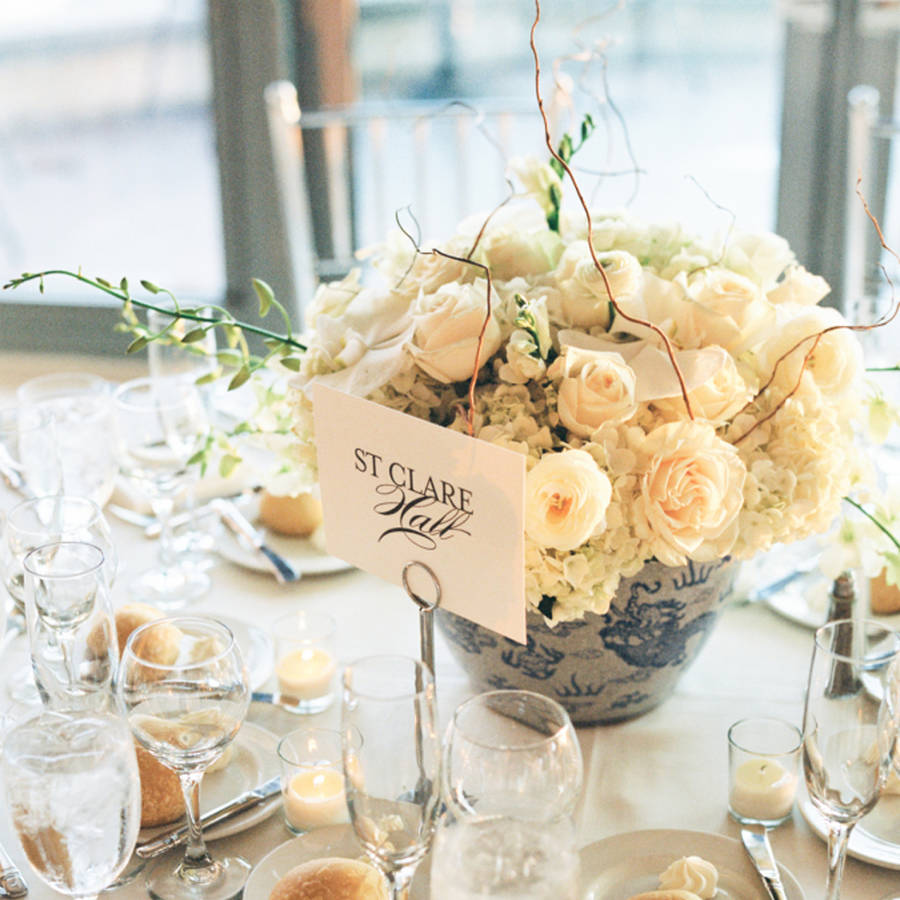 elegant mixed type wedding table names by love paper co