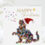 Santa's Christmas Cat Butterfly Christmas Card, thumbnail 1 of 12