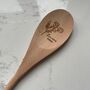 Personalised Engraved Wooden Cooking Baking Spoon Kitchen Utensil, thumbnail 7 of 7