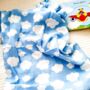 Muslin Square Baby Burp Cloth Clouds Set Of Three, thumbnail 2 of 2