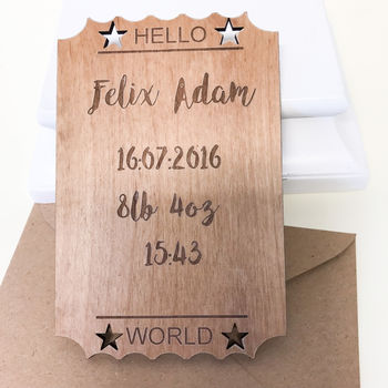 Personalised New Baby Gift Card, 9 of 12