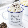 Enamel Personalised Hot Chocolate Mug, thumbnail 1 of 3