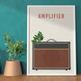 Guitar Amplifier Print | Vox Amp Music Poster, thumbnail 5 of 8