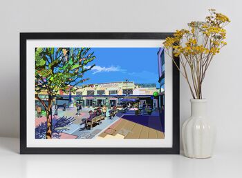 Wimbledon Station, South West London Illustration Art Print, 3 of 3