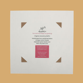 Reusable Handmade Greetings Cards Square Blank Inside Or Optional Handwritten Message, 8 of 11