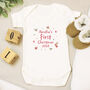 Personalised Baby's First Christmas Baby Vest, thumbnail 1 of 3