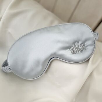 Personalised Silk Sleep Mask With Matching Pouch, 5 of 10
