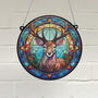 Stag Stained Glass Effect Suncatcher, thumbnail 1 of 6