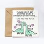 Personalised Dinosaur Greeting Card, thumbnail 1 of 2