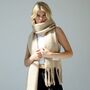 Oversized Recycled Scarf Shawl, thumbnail 1 of 3