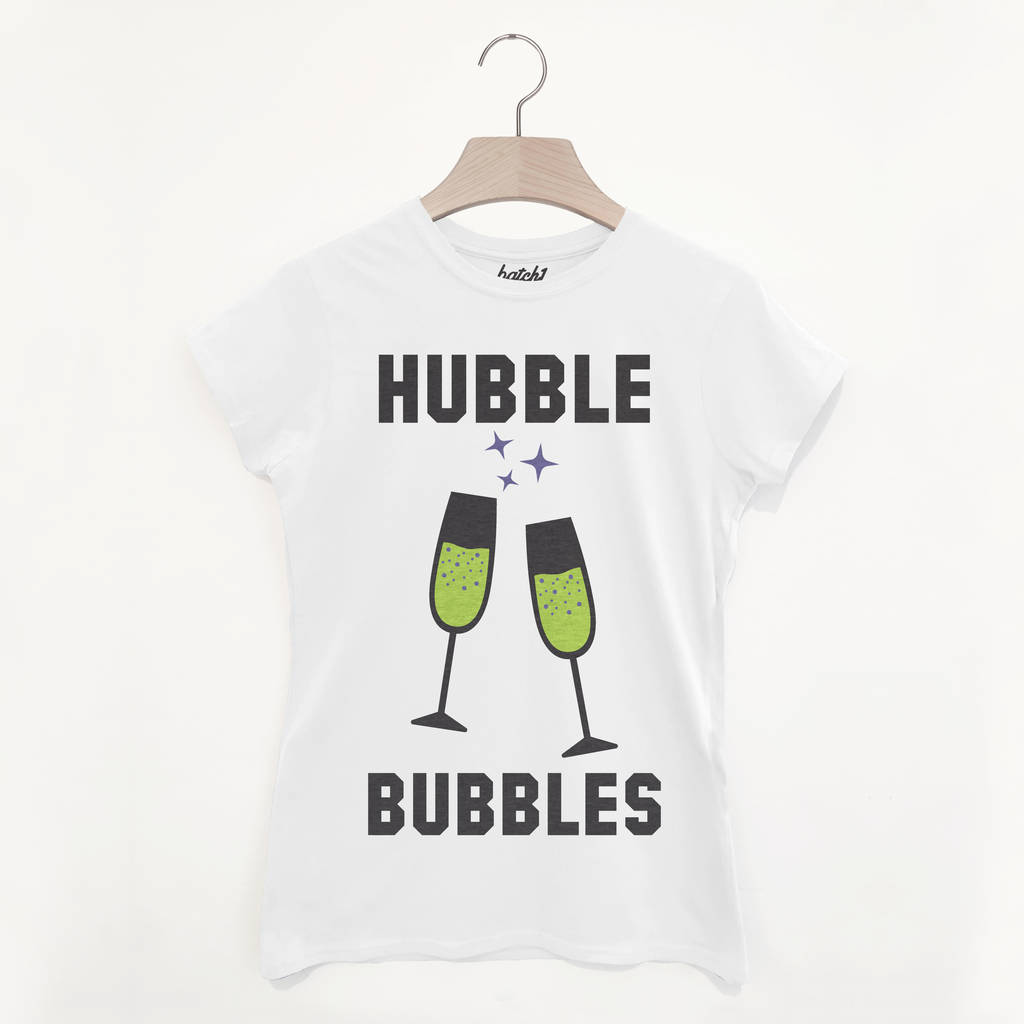 Hubble Bubbles Women’s Halloween Slogan T Shirt, 1 of 2