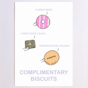 Personalisable Biscuits Birthday Card, 6 of 8