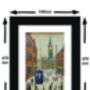 The Doctor Who Came To Town A3 Framed Lowry Style Art, thumbnail 2 of 3