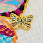 Mandala Butterfly Needle Minder, thumbnail 1 of 4