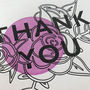'Thank You' Letterpress Botanical Card, thumbnail 3 of 3