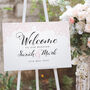 Lace Welcome To Our Wedding Acrylic Sign, thumbnail 2 of 3
