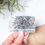 Personalised Map Valentines Card Wallet Keepsake, thumbnail 4 of 4