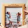 Engraved Wooden Photo Frame And Printed Photo, thumbnail 2 of 3
