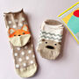 Box Of Polka Dot Animals Socks Gift Box Set, thumbnail 8 of 10