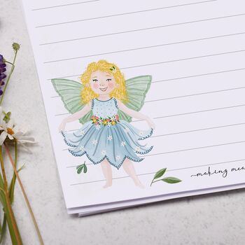 A5 Letter Writing Paper With Garden Fairies, 2 of 4