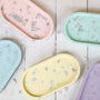 Pastel Oval Jesmonite Trinket Tray, thumbnail 1 of 8