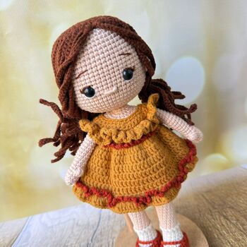 Handmade Crochet Doll, Knit Doll, Gift For Kids, 5 of 12