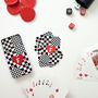 Personalised Heart Checker Playing Cards In A Tin, thumbnail 1 of 7